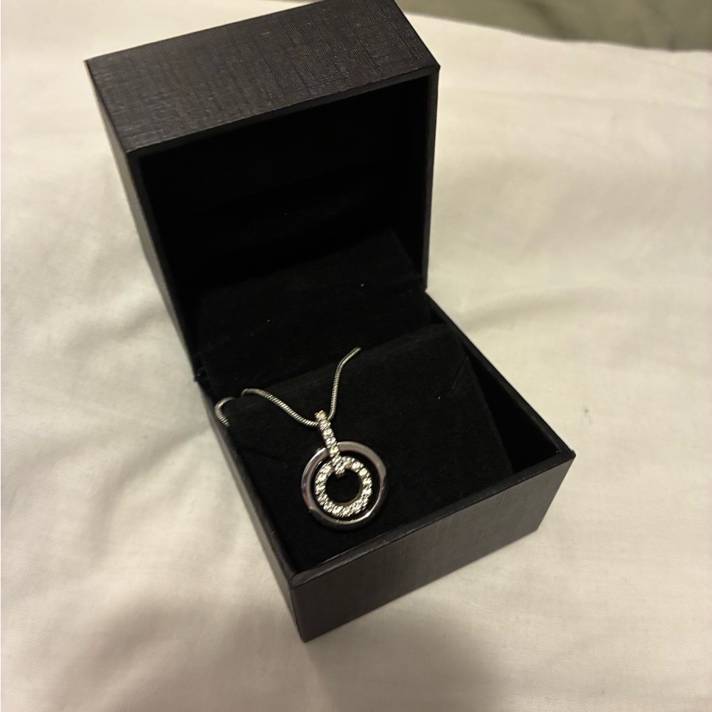 Swarovski Silver and Cubic Zarconia Necklace